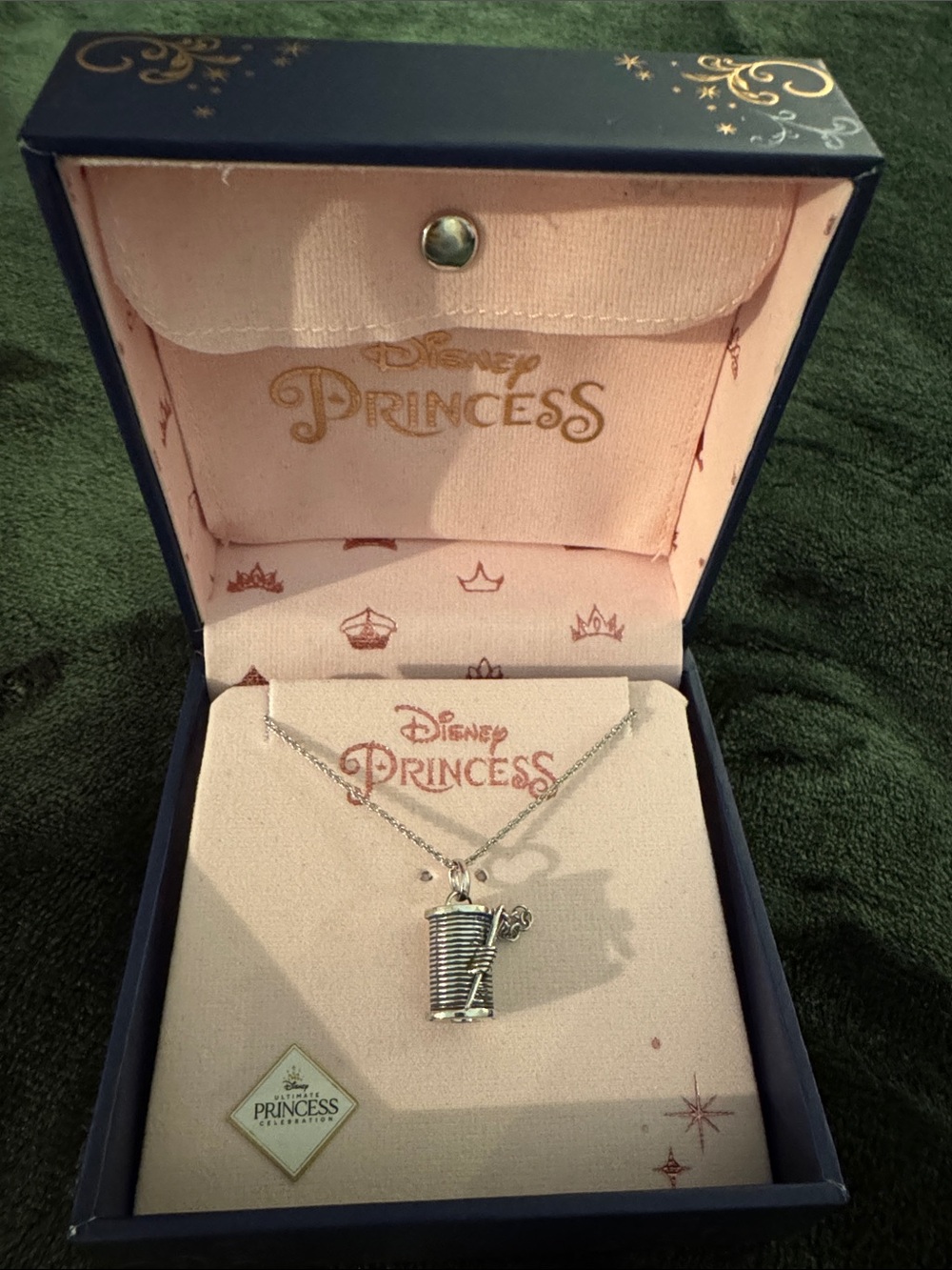 Rare RockLove x Disney Cinderella Spool and Thread Necklace